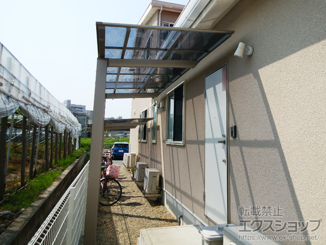 大阪府柏原市ののサイクルポート・駐輪場 ネスカFミニ (フラットスタイル) 積雪〜20cm対応 施工例