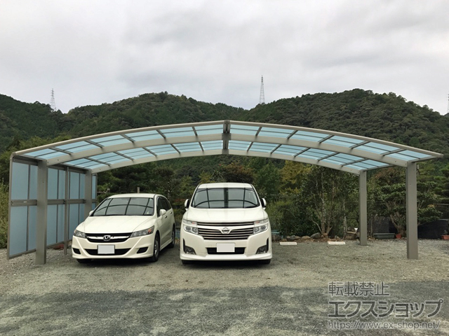 愛知県新城市ののカーポート レイナトリプルポートグラン　積雪〜20cm対応 施工例