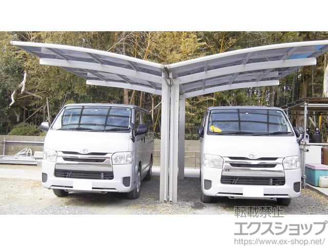 千葉県旭市ののカーポート プレシオスポート Y合掌 積雪〜20cm対応 施工例