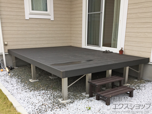 熊本県熊本市ののウッドデッキ リウッドデッキ 200 施工例