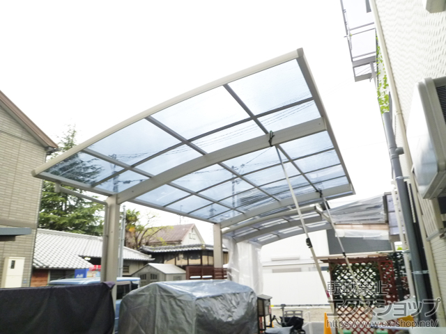 大阪府東大阪市ののカーポート プレシオスポート 積雪〜20cm対応 施工例