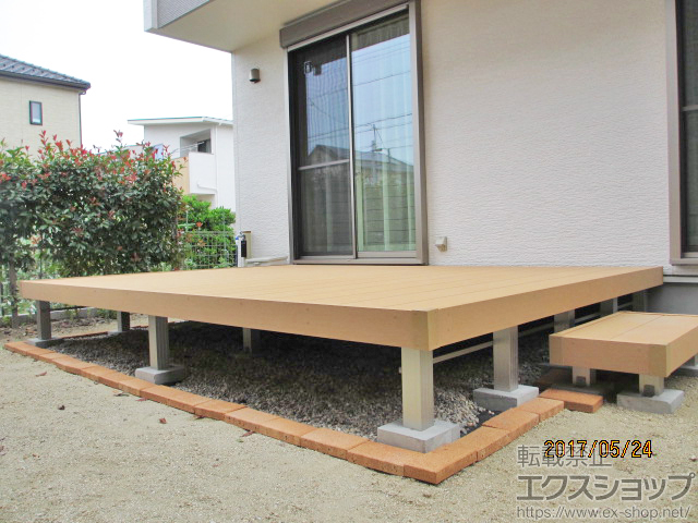 愛知県北名古屋市ののウッドデッキ リウッドデッキ 200 施工例