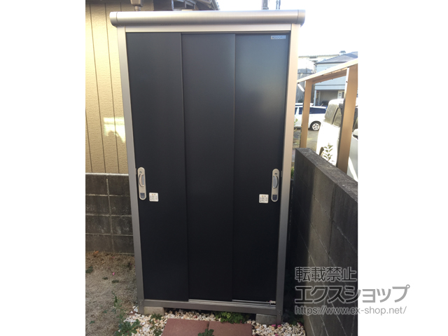 千葉県千葉市のの物置・屋外倉庫 エスモ 一般型 1050×750×1959 ESE-1007A-SM 施工例