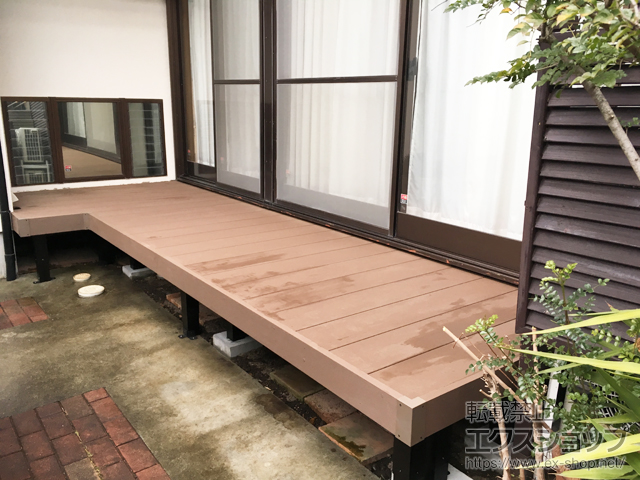 静岡県沼津市ののウッドデッキ リウッドデッキ 200 施工例