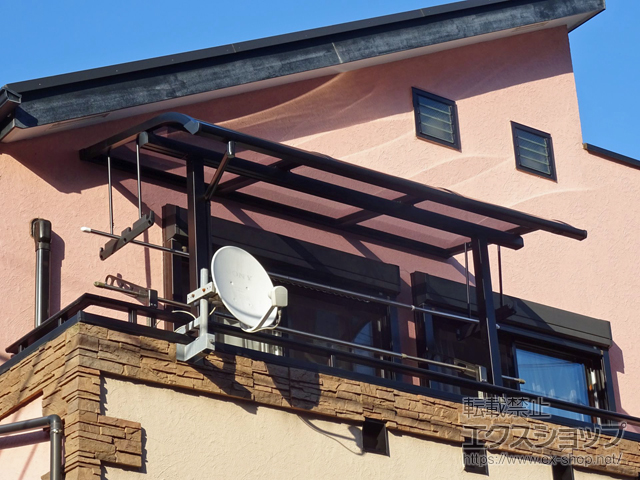 神奈川県横浜市ののバルコニー・ベランダ屋根 スピーネ R型 屋根タイプ 単体 積雪〜20cm対応 施工例