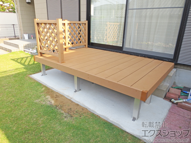 奈良県奈良市ののウッドデッキ リウッドデッキ 200 施工例