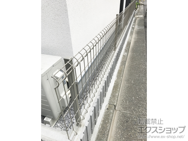 東京都大田区ののフェンス・柵 ハイグリッドフェンス UF8型 フリーポールタイプ 施工例