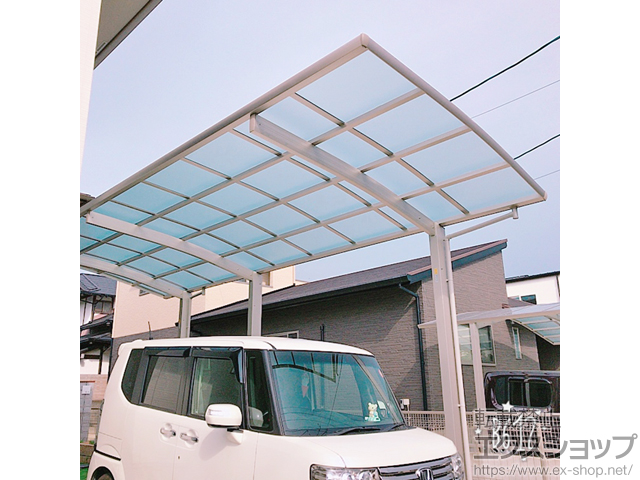 熊本県合志市ののカーポート レイナポートグラン 延長　積雪〜20cm対応 施工例