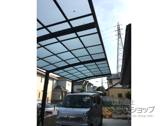 兵庫県加古川市ののカーポート レイナポートグラン 縦連棟　積雪〜20cm対応 施工例