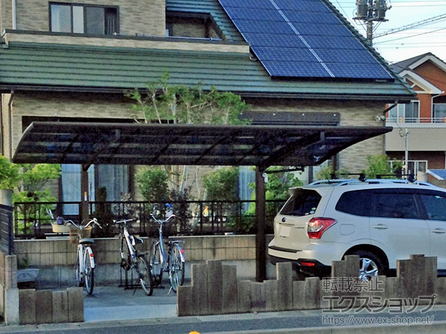 群馬県伊勢崎市ののカーポート プレシオスポート 積雪〜20cm対応 施工例