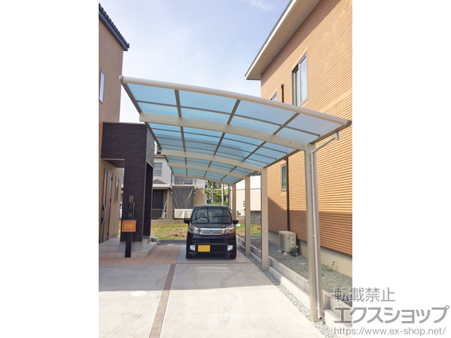 兵庫県小野市ののカーポート レイナポートグラン 縦連棟　積雪〜20cm対応 施工例