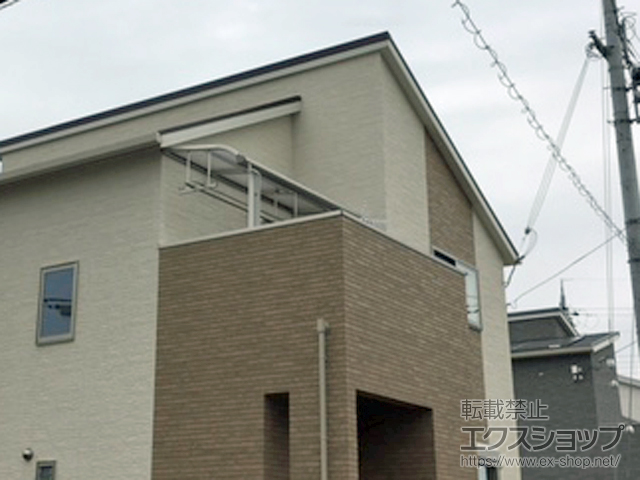 兵庫県明石市ののバルコニー・ベランダ屋根 ヴェクターテラス R型 屋根タイプ 単体 積雪〜20cm対応 施工例