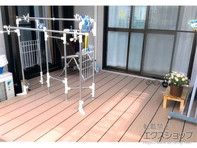 愛知県清須市ののウッドデッキ 樹ら楽ステージ ※異形納まり 施工例