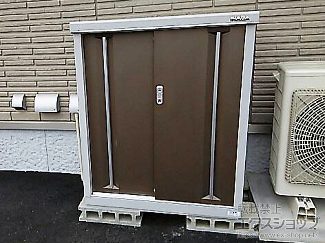 広島県福山市のの物置・屋外倉庫 シンプリー 一般型 900×515×1103 MJX-095B-TB 施工例