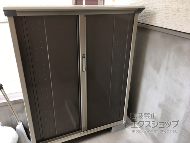 東京都大田区のの物置・屋外倉庫 グランプレステージジャンプ 1120×530×1400 GP-115C-T-CB 施工例