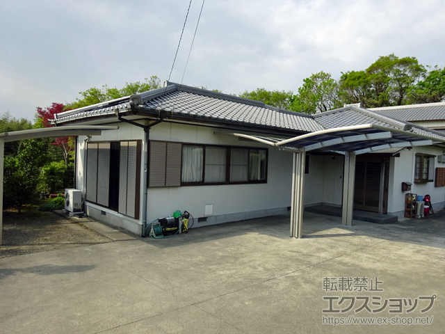 徳島県阿波市ののカーポート レイナポートグラン Y合掌　積雪〜20cm対応 施工例