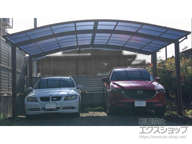 栃木県宇都宮市ののカーポート レイナツインポートグラン　積雪〜20cm対応 施工例