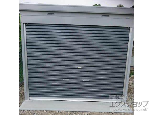 埼玉県熊谷市のの倉庫・ガレージ バイク保管庫 土間タイプ 一般型【FXN-2630S】 FXN-2630S-GN 施工例