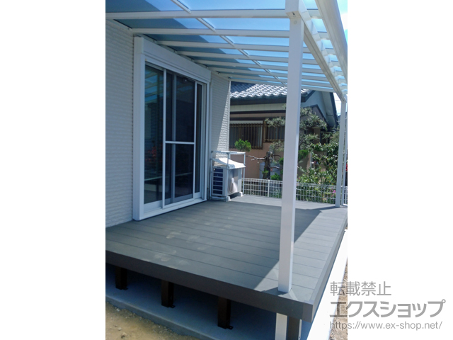 埼玉県行田市ののウッドデッキ リウッドデッキ 200 施工例