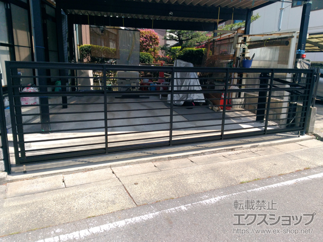 愛知県名古屋市ののカーゲート ワイドオーバードアS1型 電動式 施工例