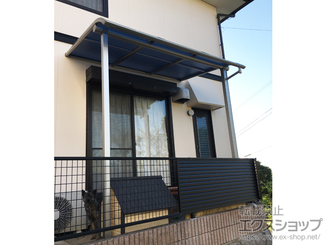福岡県糟屋郡宇美町ののテラス屋根 プレシオステラス R型 テラスタイプ 単体 積雪〜20cm対応 施工例