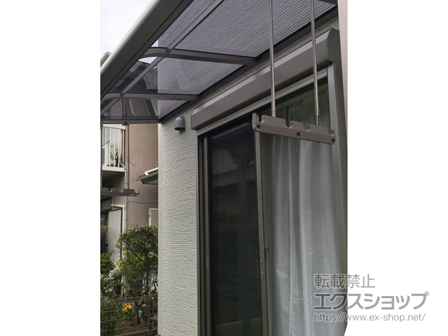 埼玉県南埼玉郡宮代町ののテラス屋根 スピーネ R型 テラスタイプ 単体 積雪〜20cm対応 施工例