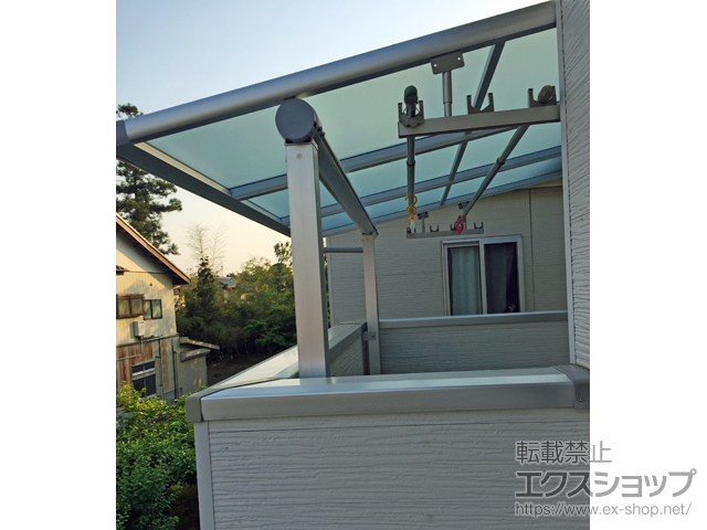 埼玉県白岡市ののバルコニー・ベランダ屋根 ヴェクターテラス F型 屋根タイプ 単体 積雪〜20cm対応 施工例