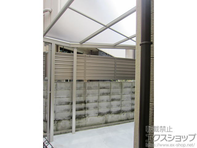 大阪府大阪市ののテラス屋根 ヴェクターテラス F型 テラスタイプ 単体 積雪〜20cm対応 施工例