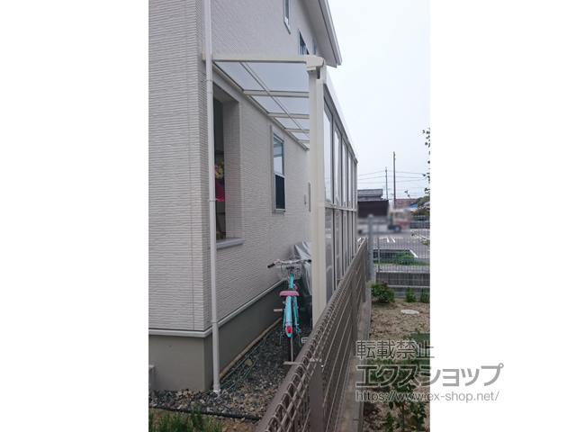 静岡県浜松市ののテラス屋根 スピーネ F型 テラスタイプ 単体 積雪〜20cm対応 施工例