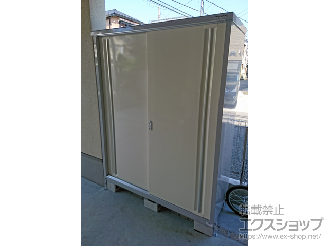 東京都中野区のの物置・屋外倉庫 シンプリー 一般型 1520×615×1903 MJX-156E-FW 施工例