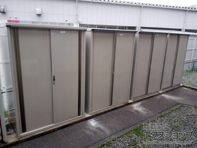 山形県酒田市のの物置・屋外倉庫 グランプレステージジャンプ 一般型 (GP-159H-F-MW) 施工例