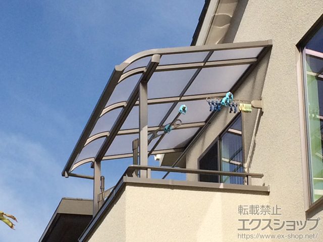 千葉県千葉市ののバルコニー・ベランダ屋根 スピーネ R型 屋根タイプ 単体 積雪〜20cm対応 施工例