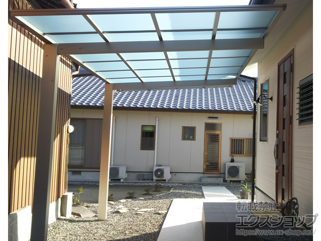 徳島県美馬市ののカーポート エフルージュグラン　積雪〜20cm対応 施工例