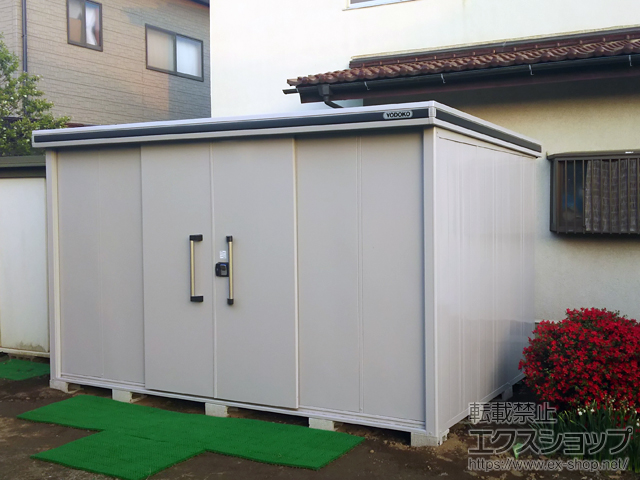 茨城県ひたちなか市のの物置・屋外倉庫 エルモ 一般型(LMD-3622-CB) 施工例