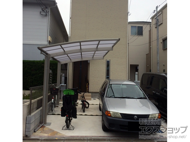 東京都江戸川区ののカーポート プレシオスポート 積雪〜20cm対応 施工例