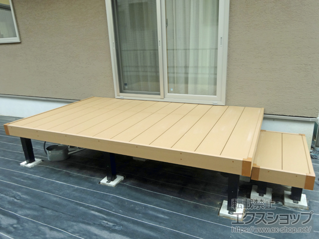 千葉県松戸市ののウッドデッキ リウッドデッキ 200 施工例