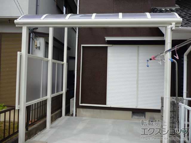 兵庫県姫路市ののテラス屋根 ヴェクターテラス R型 テラスタイプ 単体 積雪〜20cm対応 施工例