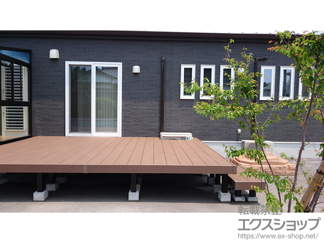 大分県中津市ののウッドデッキ リウッドデッキ 200 施工例