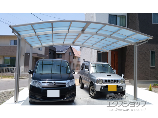 香川県丸亀市ののカーポート レイナツインポートグラン　積雪〜20cm対応 施工例