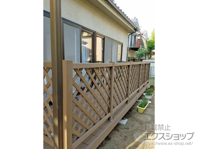 千葉県船橋市のYKKAPのウッドデッキ リウッドデッキ 200 施工例