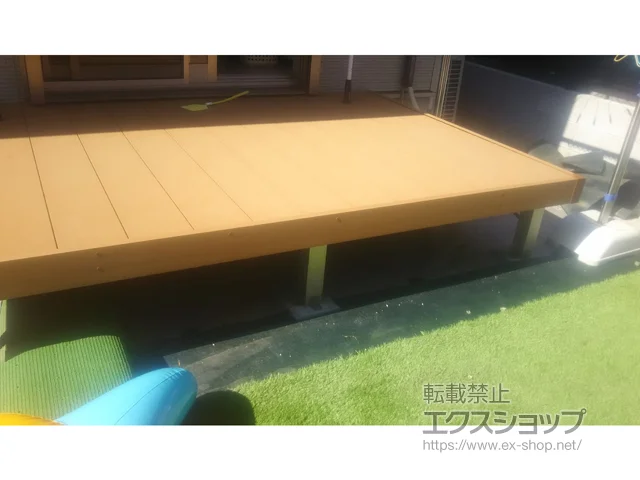 熊本県菊池郡菊陽町のYKKAPのウッドデッキ リウッドデッキ 200 施工例