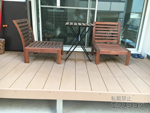 福岡県福岡市のYKKAPのウッドデッキ リウッドデッキ 200 施工例