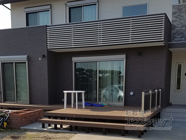 福岡県柳川市ののウッドデッキ リウッドデッキ 200 施工例