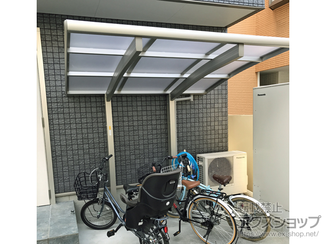 大阪府八尾市ののサイクルポート・駐輪場 プレシオスポート ミニ 積雪〜20cm対応 施工例
