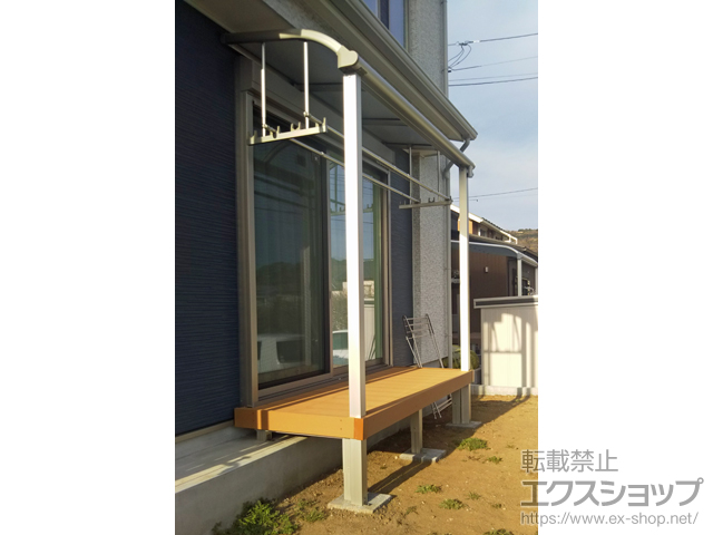 神奈川県小田原市ののテラス屋根 ヴェクターテラス R型 テラスタイプ 単体 積雪〜20cm対応 施工例