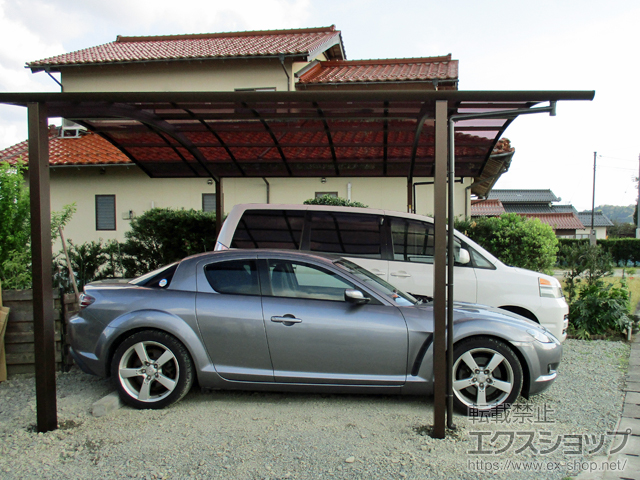 島根県雲南市ののカーポート レイナツインポートグラン　積雪〜20cm対応 施工例