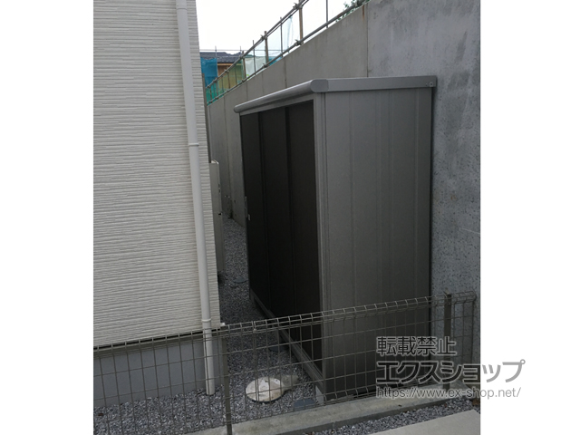 東京都日野市のの物置・屋外倉庫 エスモ 一般型 2100×750×1959 ESE-2107A-DW 施工例