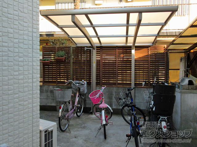 東京都江戸川区ののサイクルポート・駐輪場 レイナポートグランミニ 積雪〜20cm対応 施工例