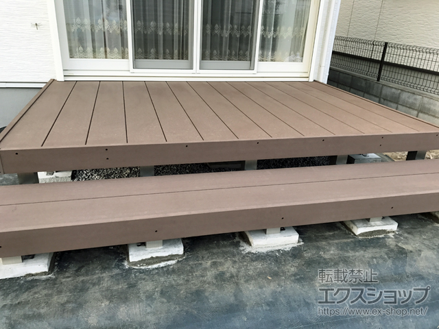 埼玉県行田市ののウッドデッキ リウッドデッキ 200 施工例