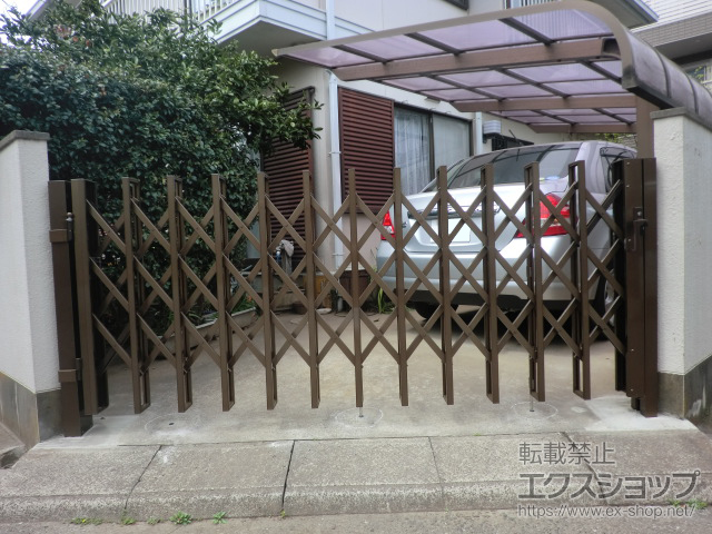 千葉県市川市ののカーゲート アルシャインHG ノンキャスター 片開き 280S 施工例